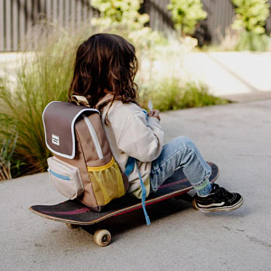 Рюкзак Hello Hossy "Square Mini Walnut", грецкий орех